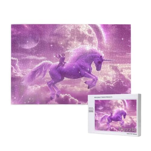 Puzzle 1500 Teile Erwachsene, Pferd Puzzle Mond Muster Design, Groß Holz Jigsaw 87x57cm Size mit Geschenkboxverpackung for Wanddeko Wohnzimmer, Geschenke für Frauen, Geschenke für Männer,Model27 Puzzle 1500 Teile Erwachsene, Pferd Puzzle Mond Muster Design, Groß Holz Jigsaw 87x57cm Size mit Geschenkboxverpackung for Wanddeko Wohnzimmer, Geschenke für Frauen, Geschenke für Männer,Model27 von Dozsconz