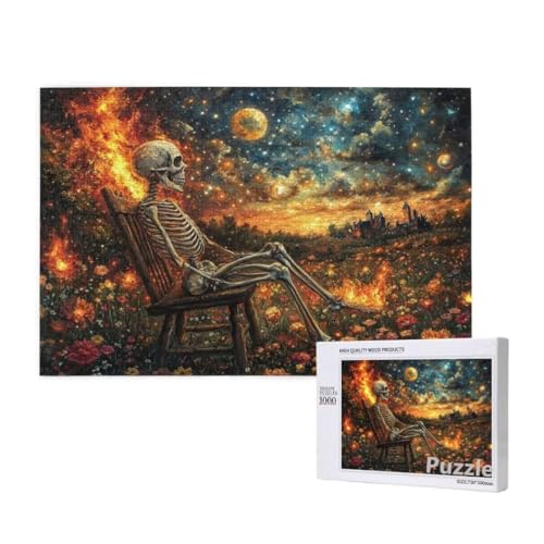 Puzzle 1500 Teile Erwachsene, Skeleton Puzzle Sternenhimmel Muster Design, Groß Jigsaw 87x57cm Size mit Geschenkboxverpackung, Wanddeko Wohnzimmer, Geschenke für Frauen, Männer Geschenke,Model1669 Puzzle 1500 Teile Erwachsene, Skeleton Puzzle Sternenhimmel Muster Design, Groß Jigsaw 87x57cm Size mit Geschenkboxverpackung, Wanddeko Wohnzimmer, Geschenke für Frauen, Männer Geschenke,Model1669 von Dozsconz