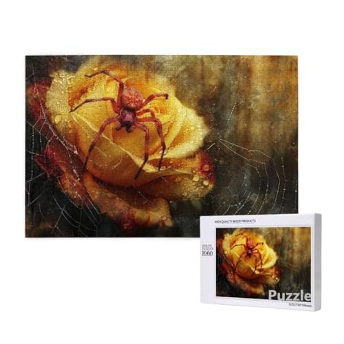 Puzzle 1500 Teile Erwachsene, Spinne Puzzle Blume Muster Design, Groß Holz Jigsaw 87x57cm Size mit Geschenkboxverpackung for Wanddeko Wohnzimmer, Geschenke für Frauen, Geschenke für Männer,Model1209 Puzzle 1500 Teile Erwachsene, Spinne Puzzle Blume Muster Design, Groß Holz Jigsaw 87x57cm Size mit Geschenkboxverpackung for Wanddeko Wohnzimmer, Geschenke für Frauen, Geschenke für Männer,Model1209 von Dozsconz