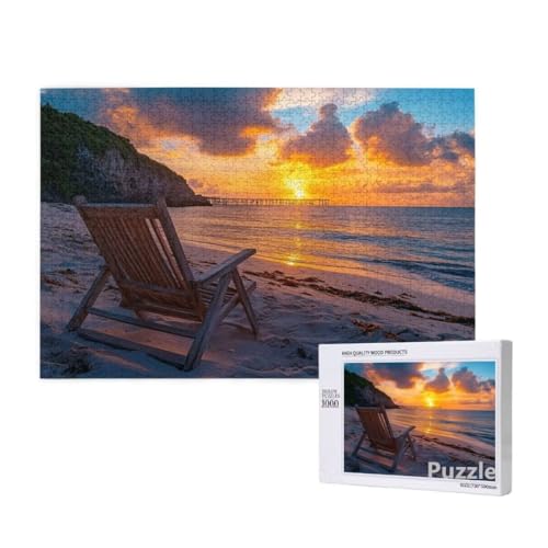 Puzzle 1500 Teile Erwachsene, Strand Puzzle Sonnenuntergang Muster Design, Groß Jigsaw 87x57cm Size mit Geschenkboxverpackung, Wanddeko Wohnzimmer, Geschenke für Frauen, Männer Geschenke,Model1371 Puzzle 1500 Teile Erwachsene, Strand Puzzle Sonnenuntergang Muster Design, Groß Jigsaw 87x57cm Size mit Geschenkboxverpackung, Wanddeko Wohnzimmer, Geschenke für Frauen, Männer Geschenke,Model1371 von Dozsconz