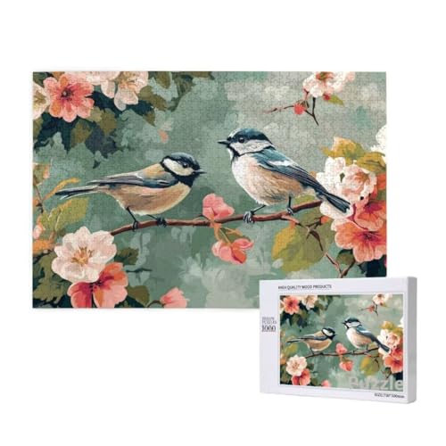 Puzzle 1500 Teile Erwachsene, Vogel Puzzle Blume Muster Design, Groß Holz Jigsaw 87x57cm Size mit Geschenkboxverpackung for Wanddeko Wohnzimmer, Geschenke für Frauen, Geschenke für Männer,Model1491 Puzzle 1500 Teile Erwachsene, Vogel Puzzle Blume Muster Design, Groß Holz Jigsaw 87x57cm Size mit Geschenkboxverpackung for Wanddeko Wohnzimmer, Geschenke für Frauen, Geschenke für Männer,Model1491 von Dozsconz