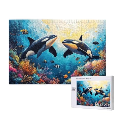 Puzzle 1500 Teile Erwachsene, Wal Puzzle Koralle Muster Design, Groß Holz Jigsaw 87x57cm Size mit Geschenkboxverpackung for Wanddeko Wohnzimmer, Geschenke für Frauen, Geschenke für Männer,Model929 Puzzle 1500 Teile Erwachsene, Wal Puzzle Koralle Muster Design, Groß Holz Jigsaw 87x57cm Size mit Geschenkboxverpackung for Wanddeko Wohnzimmer, Geschenke für Frauen, Geschenke für Männer,Model929 von Dozsconz