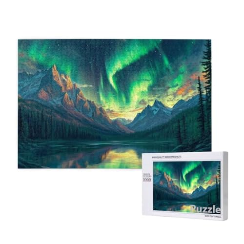 Puzzle 2000 Teile Erwachsene, Aurora Puzzle Landschaft Muster Design, Groß Jigsaw 99x70cm Size mit Geschenkboxverpackung, Wanddeko Wohnzimmer, Geschenke für Frauen, Geschenke für Männer,Model563 von Dozsconz