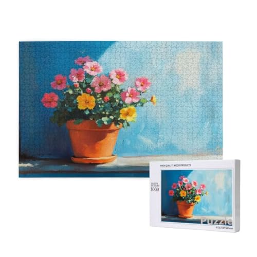 Puzzle 2000 Teile Erwachsene, Blume Puzzle Kunst Muster Design, Groß Holz Jigsaw 99x70cm Size mit Geschenkboxverpackung for Wanddeko Wohnzimmer, Geschenke für Frauen, Geschenke für Männer,Model1437 von Dozsconz
