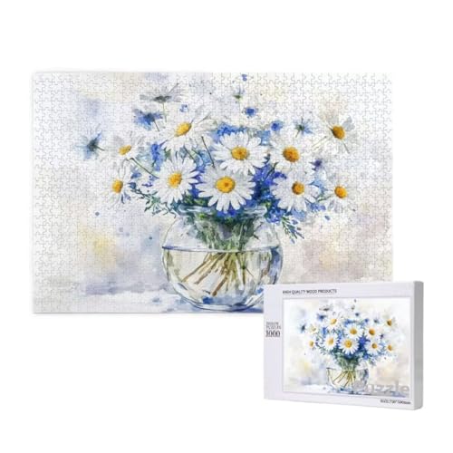 Puzzle 2000 Teile Erwachsene, Blume Puzzle Weiß Muster Design, Groß Holz Jigsaw 99x70cm Size mit Geschenkboxverpackung for Wanddeko Wohnzimmer, Geschenke für Frauen, Geschenke für Männer,Model955 Puzzle 2000 Teile Erwachsene, Blume Puzzle Weiß Muster Design, Groß Holz Jigsaw 99x70cm Size mit Geschenkboxverpackung for Wanddeko Wohnzimmer, Geschenke für Frauen, Geschenke für Männer,Model955 von Dozsconz