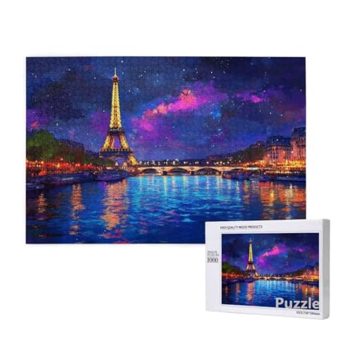 Puzzle 2000 Teile Erwachsene, Eiffelturm Puzzle Himmel Muster Design, Groß Jigsaw 99x70cm Size mit Geschenkboxverpackung, Wanddeko Wohnzimmer, Geschenke für Frauen, Geschenke für Männer,Model1431 Puzzle 2000 Teile Erwachsene, Eiffelturm Puzzle Himmel Muster Design, Groß Jigsaw 99x70cm Size mit Geschenkboxverpackung, Wanddeko Wohnzimmer, Geschenke für Frauen, Geschenke für Männer,Model1431 von Dozsconz