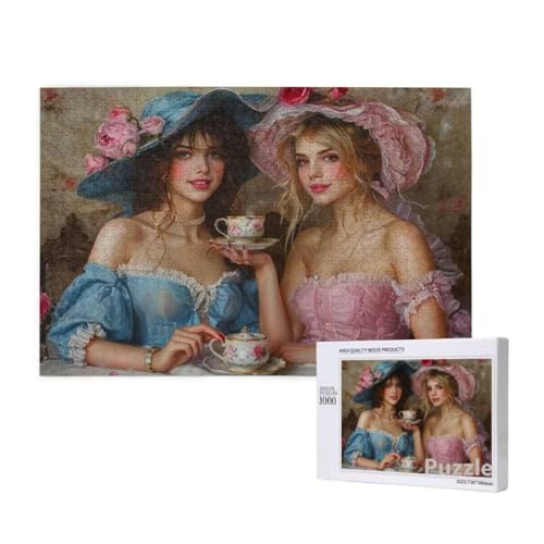Puzzle 2000 Teile Erwachsene, Frau Puzzle Retro Muster Design, Groß Holz Jigsaw 99x70cm Size mit Geschenkboxverpackung for Wanddeko Wohnzimmer, Geschenke für Frauen, Geschenke für Männer,Model1381 Puzzle 2000 Teile Erwachsene, Frau Puzzle Retro Muster Design, Groß Holz Jigsaw 99x70cm Size mit Geschenkboxverpackung for Wanddeko Wohnzimmer, Geschenke für Frauen, Geschenke für Männer,Model1381 von Dozsconz