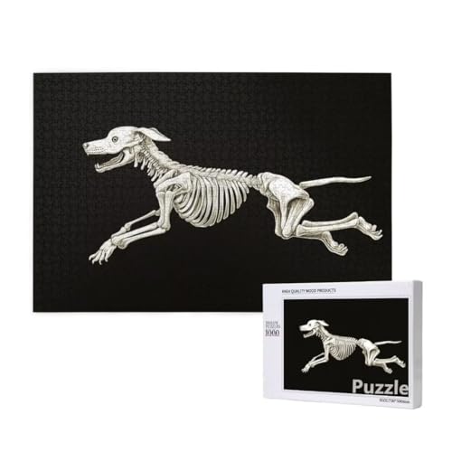 Puzzle 2000 Teile Erwachsene, Hund Puzzle Skeleton Muster Design, Groß Holz Jigsaw 99x70cm Size mit Geschenkboxverpackung for Wanddeko Wohnzimmer, Geschenke für Frauen, Geschenke für Männer,Model763 Puzzle 2000 Teile Erwachsene, Hund Puzzle Skeleton Muster Design, Groß Holz Jigsaw 99x70cm Size mit Geschenkboxverpackung for Wanddeko Wohnzimmer, Geschenke für Frauen, Geschenke für Männer,Model763 von Dozsconz