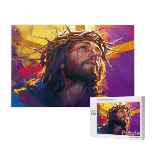 Puzzle 2000 Teile Erwachsene, Jesus Puzzle Glauben Muster Design, Groß Holz Jigsaw 99x70cm Size mit Geschenkboxverpackung for Wanddeko Wohnzimmer, Geschenke für Frauen, Geschenke für Männer,Model191 Puzzle 2000 Teile Erwachsene, Jesus Puzzle Glauben Muster Design, Groß Holz Jigsaw 99x70cm Size mit Geschenkboxverpackung for Wanddeko Wohnzimmer, Geschenke für Frauen, Geschenke für Männer,Model191 von Dozsconz