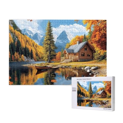 Puzzle 2000 Teile Erwachsene, Kabine Puzzle Gebirge Muster Design, Groß Holz Jigsaw 99x70cm Size mit Geschenkboxverpackung, Wanddeko Wohnzimmer, Geschenke für Frauen, Geschenke für Männer,Model367 Puzzle 2000 Teile Erwachsene, Kabine Puzzle Gebirge Muster Design, Groß Holz Jigsaw 99x70cm Size mit Geschenkboxverpackung, Wanddeko Wohnzimmer, Geschenke für Frauen, Geschenke für Männer,Model367 von Dozsconz