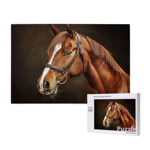 Puzzle 2000 Teile Erwachsene, Pferd Puzzle Tier Muster Design, Groß Holz Jigsaw 99x70cm Size mit Geschenkboxverpackung for Wanddeko Wohnzimmer, Geschenke für Frauen, Geschenke für Männer,Model1423 Puzzle 2000 Teile Erwachsene, Pferd Puzzle Tier Muster Design, Groß Holz Jigsaw 99x70cm Size mit Geschenkboxverpackung for Wanddeko Wohnzimmer, Geschenke für Frauen, Geschenke für Männer,Model1423 von Dozsconz
