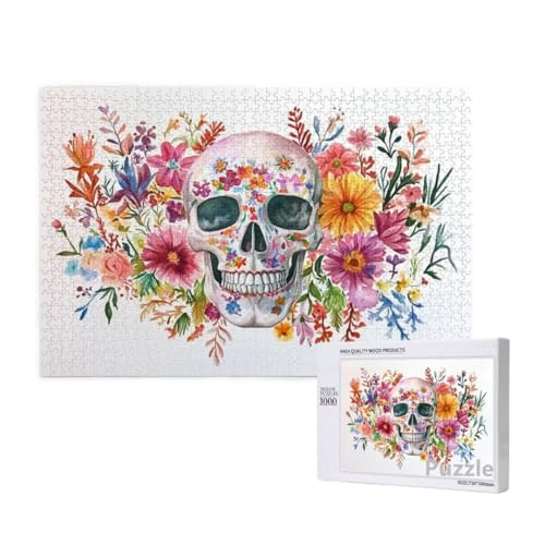Puzzle 2000 Teile Erwachsene, Skeleton Puzzle Blume Muster Design, Groß Holz Jigsaw 99x70cm Size mit Geschenkboxverpackung, Wanddeko Wohnzimmer, Geschenke für Frauen, Geschenke für Männer,Model1061 Puzzle 2000 Teile Erwachsene, Skeleton Puzzle Blume Muster Design, Groß Holz Jigsaw 99x70cm Size mit Geschenkboxverpackung, Wanddeko Wohnzimmer, Geschenke für Frauen, Geschenke für Männer,Model1061 von Dozsconz