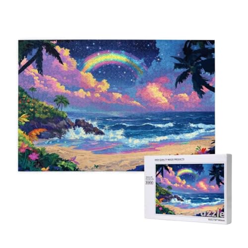 Puzzle 2000 Teile Erwachsene, Strand Puzzle Regenbogen Muster Design, Groß Jigsaw 99x70cm Size mit Geschenkboxverpackung, Wanddeko Wohnzimmer, Geschenke für Frauen, Geschenke für Männer,Model1585 Puzzle 2000 Teile Erwachsene, Strand Puzzle Regenbogen Muster Design, Groß Jigsaw 99x70cm Size mit Geschenkboxverpackung, Wanddeko Wohnzimmer, Geschenke für Frauen, Geschenke für Männer,Model1585 von Dozsconz