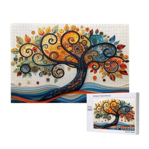 Puzzle 3000 Teile Erwachsene, Baum Puzzle abstrakt Muster Design, Groß Holz Jigsaw 122x81cm Size mit Geschenkboxverpackung, Wanddeko Wohnzimmer, Geschenke für Frauen, Geschenke für Männer,Model105 Puzzle 3000 Teile Erwachsene, Baum Puzzle abstrakt Muster Design, Groß Holz Jigsaw 122x81cm Size mit Geschenkboxverpackung, Wanddeko Wohnzimmer, Geschenke für Frauen, Geschenke für Männer,Model105 von Dozsconz