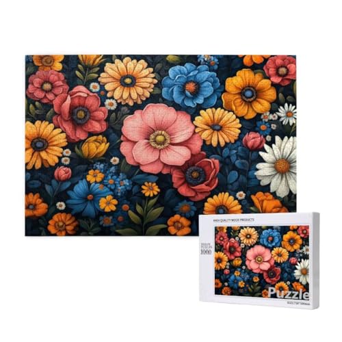 Puzzle 3000 Teile Erwachsene, Blume Puzzle Farbe Muster Design, Groß Holz Jigsaw 122x81cm Size mit Geschenkboxverpackung for Wanddeko Wohnzimmer, Geschenke für Frauen, Geschenke für Männer,Model1623 Puzzle 3000 Teile Erwachsene, Blume Puzzle Farbe Muster Design, Groß Holz Jigsaw 122x81cm Size mit Geschenkboxverpackung for Wanddeko Wohnzimmer, Geschenke für Frauen, Geschenke für Männer,Model1623 von Dozsconz