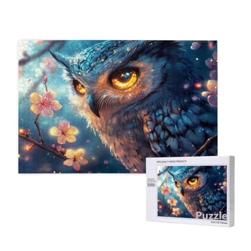 Puzzle 3000 Teile Erwachsene, Eule Puzzle Blume Muster Design, Groß Holz Jigsaw 122x81cm Size mit Geschenkboxverpackung for Wanddeko Wohnzimmer, Geschenke für Frauen, Geschenke für Männer,Model1443 Puzzle 3000 Teile Erwachsene, Eule Puzzle Blume Muster Design, Groß Holz Jigsaw 122x81cm Size mit Geschenkboxverpackung for Wanddeko Wohnzimmer, Geschenke für Frauen, Geschenke für Männer,Model1443 von Dozsconz