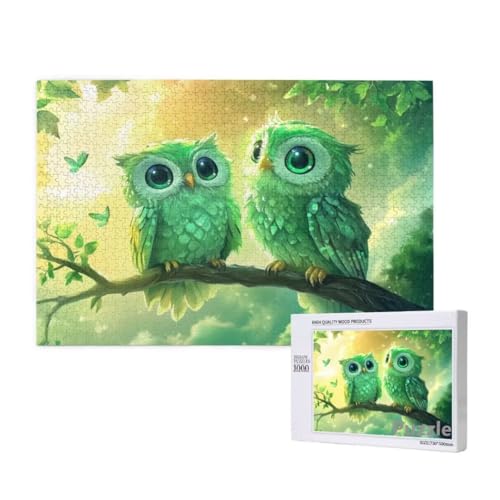 Puzzle 3000 Teile Erwachsene, Eule Puzzle GrüN Muster Design, Groß Holz Jigsaw 122x81cm Size mit Geschenkboxverpackung for Wanddeko Wohnzimmer, Geschenke für Frauen, Geschenke für Männer,Model423 Puzzle 3000 Teile Erwachsene, Eule Puzzle GrüN Muster Design, Groß Holz Jigsaw 122x81cm Size mit Geschenkboxverpackung for Wanddeko Wohnzimmer, Geschenke für Frauen, Geschenke für Männer,Model423 von Dozsconz