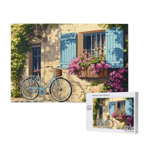 Puzzle 3000 Teile Erwachsene, Fahrrad Puzzle Blume Muster Design, Groß Holz Jigsaw 122x81cm Size mit Geschenkboxverpackung, Wanddeko Wohnzimmer, Geschenke für Frauen, Geschenke für Männer,Model1555 Puzzle 3000 Teile Erwachsene, Fahrrad Puzzle Blume Muster Design, Groß Holz Jigsaw 122x81cm Size mit Geschenkboxverpackung, Wanddeko Wohnzimmer, Geschenke für Frauen, Geschenke für Männer,Model1555 von Dozsconz