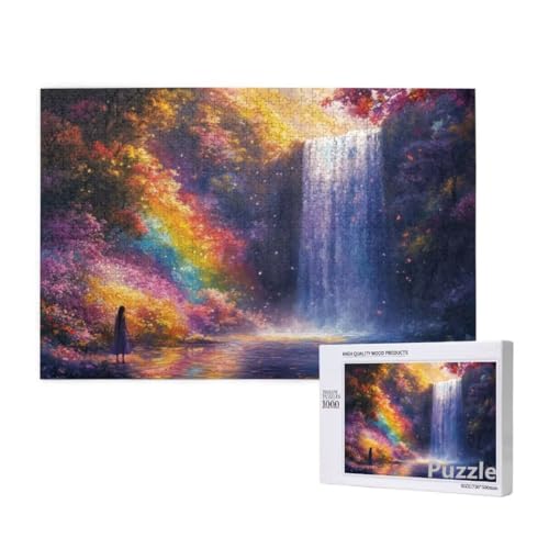 Puzzle 3000 Teile Erwachsene, Fallen Puzzle MäDchen Muster Design, Groß Holz Jigsaw 122x81cm Size mit Geschenkboxverpackung, Wanddeko Wohnzimmer, Geschenke für Frauen, Geschenke für Männer,Model843 von Dozsconz