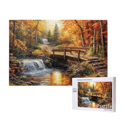 Puzzle 3000 Teile Erwachsene, Fallen Puzzle Wald Muster Design, Groß Holz Jigsaw 122x81cm Size mit Geschenkboxverpackung for Wanddeko Wohnzimmer, Geschenke für Frauen, Geschenke für Männer,Model905 Puzzle 3000 Teile Erwachsene, Fallen Puzzle Wald Muster Design, Groß Holz Jigsaw 122x81cm Size mit Geschenkboxverpackung for Wanddeko Wohnzimmer, Geschenke für Frauen, Geschenke für Männer,Model905 von Dozsconz