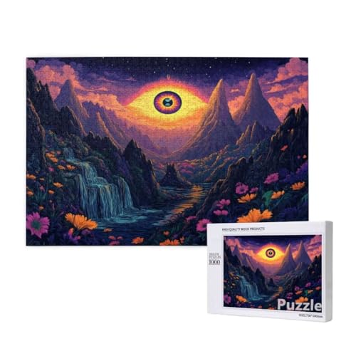 Puzzle 3000 Teile Erwachsene, Fantasie Puzzle Auge Muster Design, Groß Holz Jigsaw 122x81cm Size mit Geschenkboxverpackung, Wanddeko Wohnzimmer, Geschenke für Frauen, Geschenke für Männer,Model861 von Dozsconz
