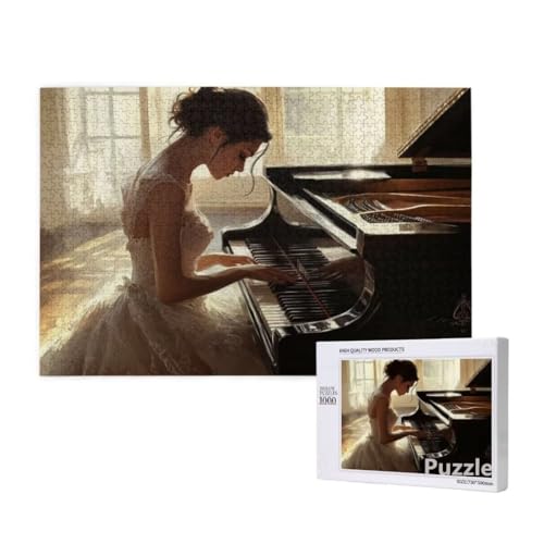 Puzzle 3000 Teile Erwachsene, Frau Puzzle Klavier Muster Design, Groß Holz Jigsaw 122x81cm Size mit Geschenkboxverpackung, Wanddeko Wohnzimmer, Geschenke für Frauen, Geschenke für Männer,Model1377 Puzzle 3000 Teile Erwachsene, Frau Puzzle Klavier Muster Design, Groß Holz Jigsaw 122x81cm Size mit Geschenkboxverpackung, Wanddeko Wohnzimmer, Geschenke für Frauen, Geschenke für Männer,Model1377 von Dozsconz