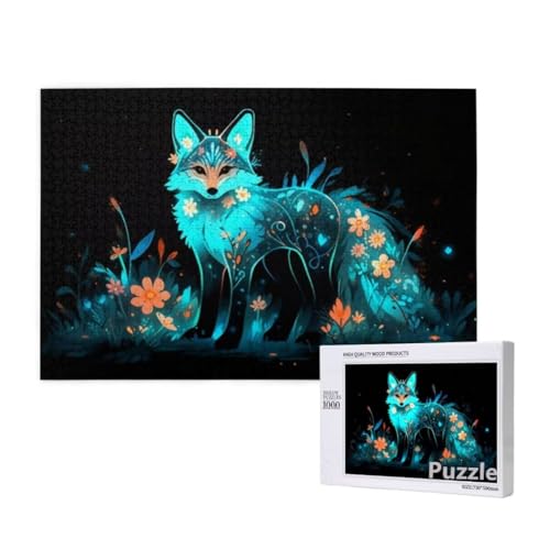 Puzzle 3000 Teile Erwachsene, Fuchs Puzzle Blume Muster Design, Groß Holz Jigsaw 122x81cm Size mit Geschenkboxverpackung for Wanddeko Wohnzimmer, Geschenke für Frauen, Geschenke für Männer,Model669 Puzzle 3000 Teile Erwachsene, Fuchs Puzzle Blume Muster Design, Groß Holz Jigsaw 122x81cm Size mit Geschenkboxverpackung for Wanddeko Wohnzimmer, Geschenke für Frauen, Geschenke für Männer,Model669 von Dozsconz