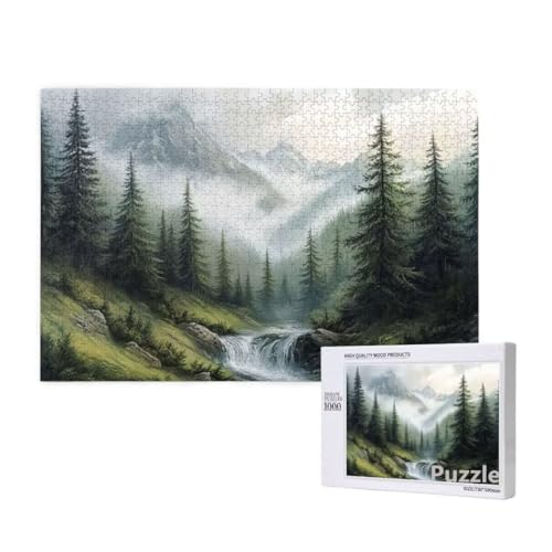 Puzzle 3000 Teile Erwachsene, Gebirge Puzzle Wald Muster Design, Groß Holz Jigsaw 122x81cm Size mit Geschenkboxverpackung, Wanddeko Wohnzimmer, Geschenke für Frauen, Geschenke für Männer,Model1239 Puzzle 3000 Teile Erwachsene, Gebirge Puzzle Wald Muster Design, Groß Holz Jigsaw 122x81cm Size mit Geschenkboxverpackung, Wanddeko Wohnzimmer, Geschenke für Frauen, Geschenke für Männer,Model1239 von Dozsconz