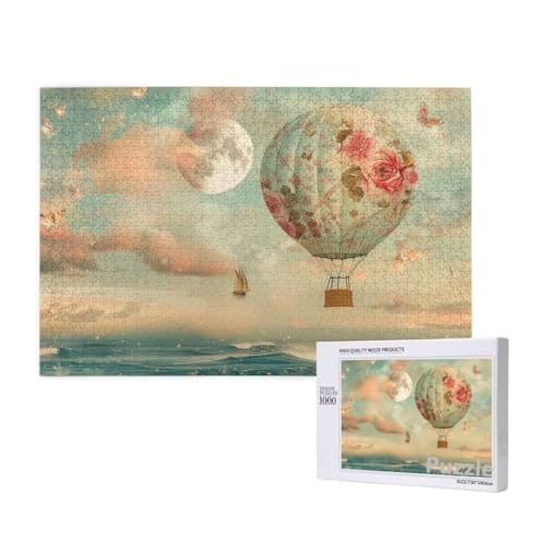 Puzzle 3000 Teile Erwachsene, HeißLuftballon Puzzle Mond Muster Design, Groß Jigsaw 122x81cm Size mit Geschenkboxverpackung, Wanddeko Wohnzimmer, Geschenke für Frauen, Geschenke für Männer,Model1549 Puzzle 3000 Teile Erwachsene, HeißLuftballon Puzzle Mond Muster Design, Groß Jigsaw 122x81cm Size mit Geschenkboxverpackung, Wanddeko Wohnzimmer, Geschenke für Frauen, Geschenke für Männer,Model1549 von Dozsconz