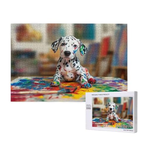 Puzzle 3000 Teile Erwachsene, Hund Puzzle Kunst Muster Design, Groß Holz Jigsaw 122x81cm Size mit Geschenkboxverpackung for Wanddeko Wohnzimmer, Geschenke für Frauen, Geschenke für Männer,Model417 Puzzle 3000 Teile Erwachsene, Hund Puzzle Kunst Muster Design, Groß Holz Jigsaw 122x81cm Size mit Geschenkboxverpackung for Wanddeko Wohnzimmer, Geschenke für Frauen, Geschenke für Männer,Model417 von Dozsconz