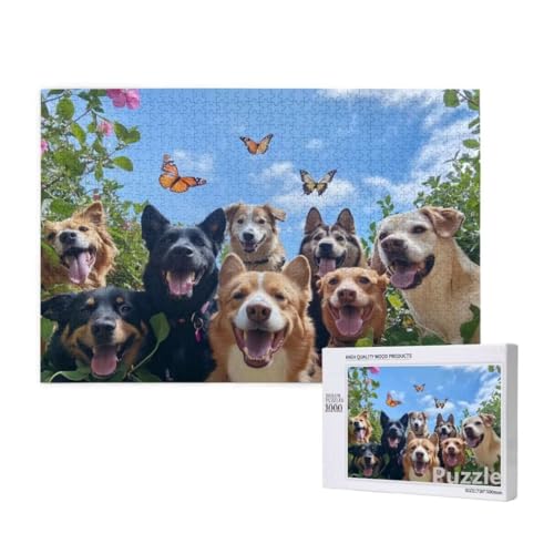 Puzzle 3000 Teile Erwachsene, Hund Puzzle Schmetterling Muster Design, Groß Jigsaw 122x81cm Size mit Geschenkboxverpackung, Wanddeko Wohnzimmer, Geschenke für Frauen, Geschenke für Männer,Model1281 Puzzle 3000 Teile Erwachsene, Hund Puzzle Schmetterling Muster Design, Groß Jigsaw 122x81cm Size mit Geschenkboxverpackung, Wanddeko Wohnzimmer, Geschenke für Frauen, Geschenke für Männer,Model1281 von Dozsconz