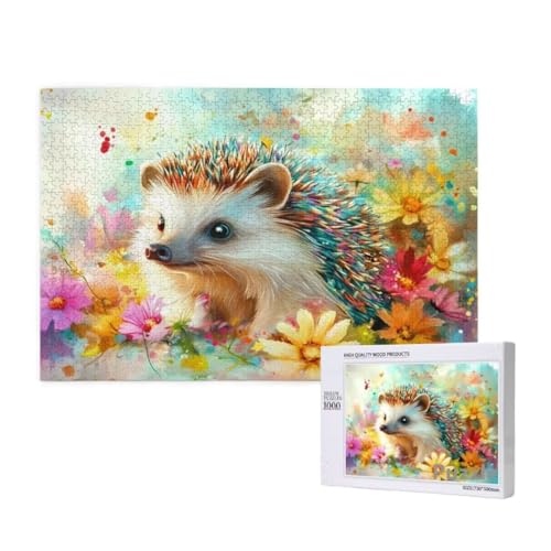 Puzzle 3000 Teile Erwachsene, Igel Puzzle Blume Muster Design, Groß Holz Jigsaw 122x81cm Size mit Geschenkboxverpackung for Wanddeko Wohnzimmer, Geschenke für Frauen, Geschenke für Männer,Model403 Puzzle 3000 Teile Erwachsene, Igel Puzzle Blume Muster Design, Groß Holz Jigsaw 122x81cm Size mit Geschenkboxverpackung for Wanddeko Wohnzimmer, Geschenke für Frauen, Geschenke für Männer,Model403 von Dozsconz