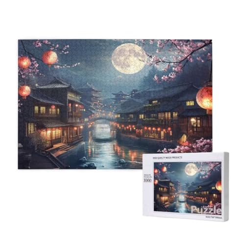 Puzzle 3000 Teile Erwachsene, Japan Puzzle Landschaft Muster Design, Groß Jigsaw 122x81cm Size mit Geschenkboxverpackung, Wanddeko Wohnzimmer, Geschenke für Frauen, Geschenke für Männer,Model949 von Dozsconz