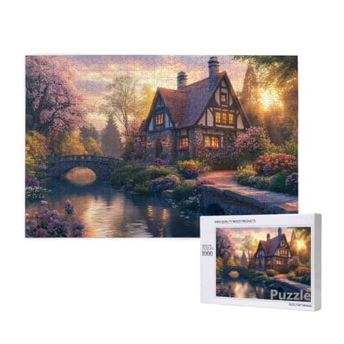 Puzzle 3000 Teile Erwachsene, Kabine Puzzle Landschaft Muster Design, Groß Jigsaw 122x81cm Size mit Geschenkboxverpackung, Wanddeko Wohnzimmer, Geschenke für Frauen, Geschenke für Männer,Model405 von Dozsconz