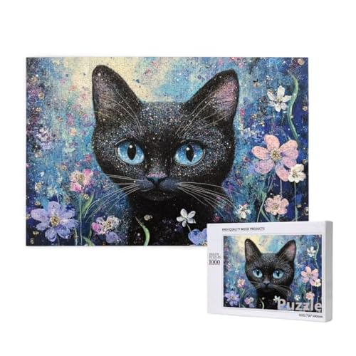 Puzzle 3000 Teile Erwachsene, Katze Puzzle Blume Muster Design, Groß Holz Jigsaw 122x81cm Size mit Geschenkboxverpackung for Wanddeko Wohnzimmer, Geschenke für Frauen, Geschenke für Männer,Model957 Puzzle 3000 Teile Erwachsene, Katze Puzzle Blume Muster Design, Groß Holz Jigsaw 122x81cm Size mit Geschenkboxverpackung for Wanddeko Wohnzimmer, Geschenke für Frauen, Geschenke für Männer,Model957 von Dozsconz