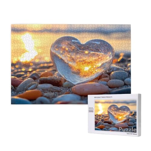 Puzzle 3000 Teile Erwachsene, Liebe Puzzle Stein Muster Design, Groß Holz Jigsaw 122x81cm Size mit Geschenkboxverpackung for Wanddeko Wohnzimmer, Geschenke für Frauen, Geschenke für Männer,Model441 von Dozsconz