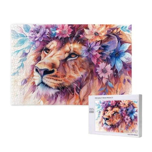 Puzzle 3000 Teile Erwachsene, LöWe Puzzle Blume Muster Design, Groß Holz Jigsaw 122x81cm Size mit Geschenkboxverpackung for Wanddeko Wohnzimmer, Geschenke für Frauen, Geschenke für Männer,Model1503 Puzzle 3000 Teile Erwachsene, LöWe Puzzle Blume Muster Design, Groß Holz Jigsaw 122x81cm Size mit Geschenkboxverpackung for Wanddeko Wohnzimmer, Geschenke für Frauen, Geschenke für Männer,Model1503 von Dozsconz