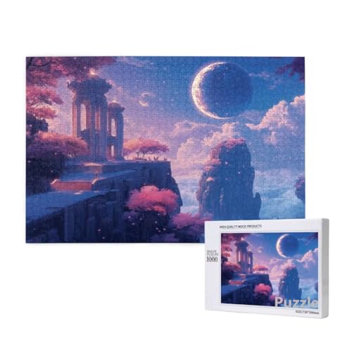 Puzzle 3000 Teile Erwachsene, Mond Puzzle Landschaft Muster Design, Groß Jigsaw 122x81cm Size mit Geschenkboxverpackung, Wanddeko Wohnzimmer, Geschenke für Frauen, Geschenke für Männer,Model1323 Puzzle 3000 Teile Erwachsene, Mond Puzzle Landschaft Muster Design, Groß Jigsaw 122x81cm Size mit Geschenkboxverpackung, Wanddeko Wohnzimmer, Geschenke für Frauen, Geschenke für Männer,Model1323 von Dozsconz