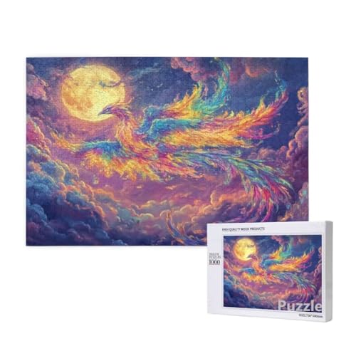 Puzzle 3000 Teile Erwachsene, Pfau Puzzle Mond Muster Design, Groß Holz Jigsaw 122x81cm Size mit Geschenkboxverpackung for Wanddeko Wohnzimmer, Geschenke für Frauen, Geschenke für Männer,Model1335 Puzzle 3000 Teile Erwachsene, Pfau Puzzle Mond Muster Design, Groß Holz Jigsaw 122x81cm Size mit Geschenkboxverpackung for Wanddeko Wohnzimmer, Geschenke für Frauen, Geschenke für Männer,Model1335 von Dozsconz