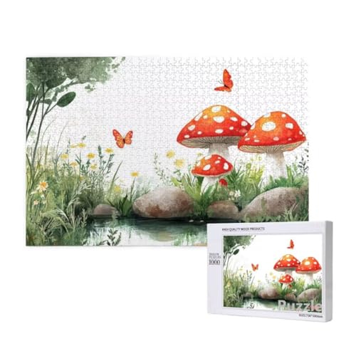 Puzzle 3000 Teile Erwachsene, Pilz Puzzle Schmetterling Muster Design, Groß Jigsaw 122x81cm Size mit Geschenkboxverpackung, Wanddeko Wohnzimmer, Geschenke für Frauen, Geschenke für Männer,Model1449 Puzzle 3000 Teile Erwachsene, Pilz Puzzle Schmetterling Muster Design, Groß Jigsaw 122x81cm Size mit Geschenkboxverpackung, Wanddeko Wohnzimmer, Geschenke für Frauen, Geschenke für Männer,Model1449 von Dozsconz