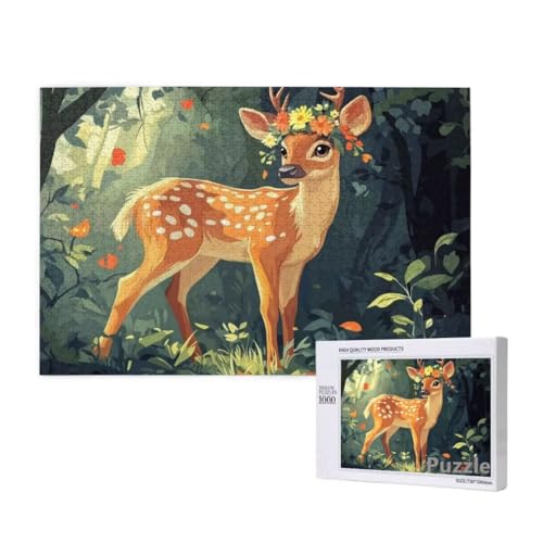 Puzzle 3000 Teile Erwachsene, REH Puzzle Niedlich Muster Design, Groß Holz Jigsaw 122x81cm Size mit Geschenkboxverpackung for Wanddeko Wohnzimmer, Geschenke für Frauen, Geschenke für Männer,Model355 Puzzle 3000 Teile Erwachsene, REH Puzzle Niedlich Muster Design, Groß Holz Jigsaw 122x81cm Size mit Geschenkboxverpackung for Wanddeko Wohnzimmer, Geschenke für Frauen, Geschenke für Männer,Model355 von Dozsconz