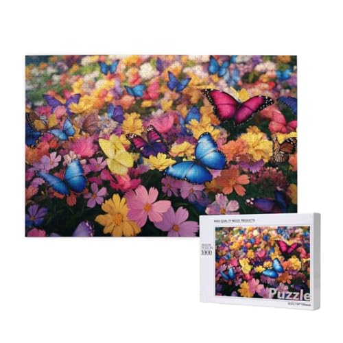 Puzzle 3000 Teile Erwachsene, Schmetterling Puzzle Blume Muster Design, Groß Jigsaw 122x81cm Size mit Geschenkboxverpackung, Wanddeko Wohnzimmer, Geschenke für Frauen, Geschenke für Männer,Model1581 Puzzle 3000 Teile Erwachsene, Schmetterling Puzzle Blume Muster Design, Groß Jigsaw 122x81cm Size mit Geschenkboxverpackung, Wanddeko Wohnzimmer, Geschenke für Frauen, Geschenke für Männer,Model1581 von Dozsconz