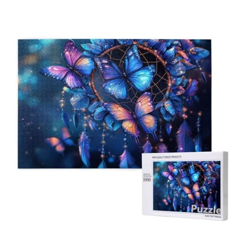 Puzzle 3000 Teile Erwachsene, Schmetterling Puzzle TraumfäNger Muster, Groß Jigsaw 122x81cm Size mit Geschenkboxverpackung, Wanddeko Wohnzimmer, Geschenke für Frauen, Geschenke für Männer,Model1521 Puzzle 3000 Teile Erwachsene, Schmetterling Puzzle TraumfäNger Muster, Groß Jigsaw 122x81cm Size mit Geschenkboxverpackung, Wanddeko Wohnzimmer, Geschenke für Frauen, Geschenke für Männer,Model1521 von Dozsconz
