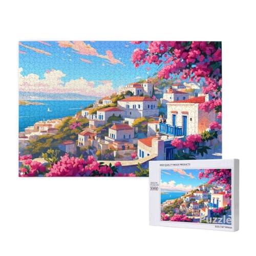 Puzzle 3000 Teile Erwachsene, Stadt Puzzle Blume Muster Design, Groß Holz Jigsaw 122x81cm Size mit Geschenkboxverpackung for Wanddeko Wohnzimmer, Geschenke für Frauen, Geschenke für Männer,Model927 Puzzle 3000 Teile Erwachsene, Stadt Puzzle Blume Muster Design, Groß Holz Jigsaw 122x81cm Size mit Geschenkboxverpackung for Wanddeko Wohnzimmer, Geschenke für Frauen, Geschenke für Männer,Model927 von Dozsconz