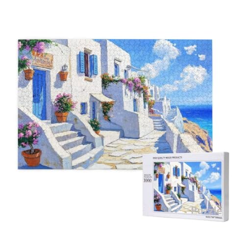 Puzzle 3000 Teile Erwachsene, Stadt Puzzle Blume Muster Design, Groß Holz Jigsaw 122x81cm Size mit Geschenkboxverpackung for Wanddeko Wohnzimmer, Geschenke für Frauen, Geschenke für Männer,Model1055 Puzzle 3000 Teile Erwachsene, Stadt Puzzle Blume Muster Design, Groß Holz Jigsaw 122x81cm Size mit Geschenkboxverpackung for Wanddeko Wohnzimmer, Geschenke für Frauen, Geschenke für Männer,Model1055 von Dozsconz