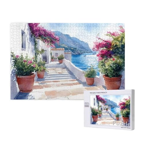 Puzzle 3000 Teile Erwachsene, Stadt Puzzle Blume Muster Design, Groß Holz Jigsaw 122x81cm Size mit Geschenkboxverpackung for Wanddeko Wohnzimmer, Geschenke für Frauen, Geschenke für Männer,Model1605 Puzzle 3000 Teile Erwachsene, Stadt Puzzle Blume Muster Design, Groß Holz Jigsaw 122x81cm Size mit Geschenkboxverpackung for Wanddeko Wohnzimmer, Geschenke für Frauen, Geschenke für Männer,Model1605 von Dozsconz