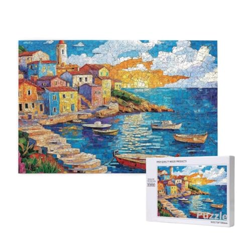 Puzzle 3000 Teile Erwachsene, Stadt Puzzle Boot Muster Design, Groß Holz Jigsaw 122x81cm Size mit Geschenkboxverpackung for Wanddeko Wohnzimmer, Geschenke für Frauen, Geschenke für Männer,Model1563 Puzzle 3000 Teile Erwachsene, Stadt Puzzle Boot Muster Design, Groß Holz Jigsaw 122x81cm Size mit Geschenkboxverpackung for Wanddeko Wohnzimmer, Geschenke für Frauen, Geschenke für Männer,Model1563 von Dozsconz