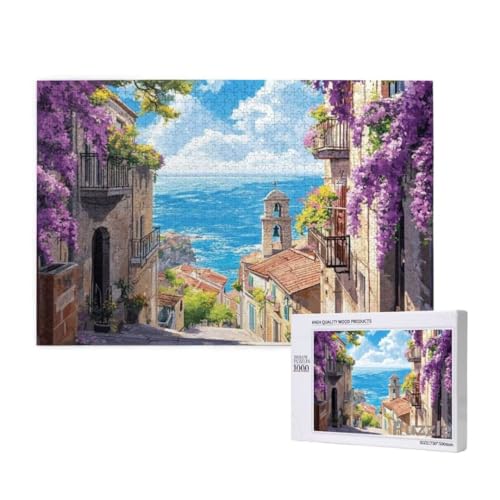 Puzzle 3000 Teile Erwachsene, Stadt Puzzle Landschaft Muster Design, Groß Jigsaw 122x81cm Size mit Geschenkboxverpackung, Wanddeko Wohnzimmer, Geschenke für Frauen, Geschenke für Männer,Model289 von Dozsconz