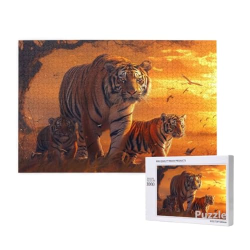 Puzzle 3000 Teile Erwachsene, Tiger Puzzle Tier Muster Design, Groß Holz Jigsaw 122x81cm Size mit Geschenkboxverpackung for Wanddeko Wohnzimmer, Geschenke für Frauen, Geschenke für Männer,Model1245 Puzzle 3000 Teile Erwachsene, Tiger Puzzle Tier Muster Design, Groß Holz Jigsaw 122x81cm Size mit Geschenkboxverpackung for Wanddeko Wohnzimmer, Geschenke für Frauen, Geschenke für Männer,Model1245 von Dozsconz