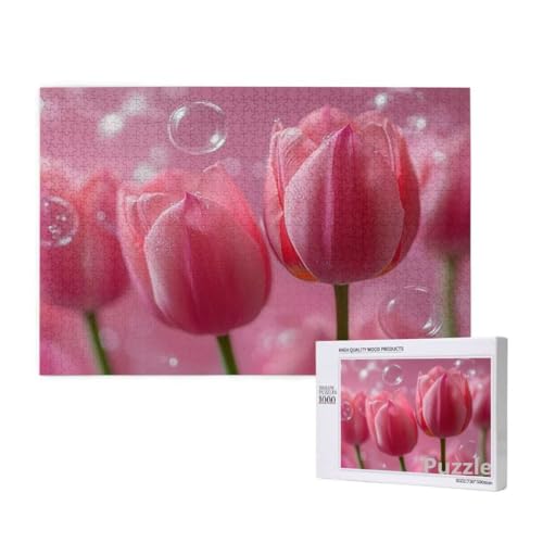 Puzzle 3000 Teile Erwachsene, Tulpe Puzzle Rosa Muster Design, Groß Holz Jigsaw 122x81cm Size mit Geschenkboxverpackung for Wanddeko Wohnzimmer, Geschenke für Frauen, Geschenke für Männer,Model1425 Puzzle 3000 Teile Erwachsene, Tulpe Puzzle Rosa Muster Design, Groß Holz Jigsaw 122x81cm Size mit Geschenkboxverpackung for Wanddeko Wohnzimmer, Geschenke für Frauen, Geschenke für Männer,Model1425 von Dozsconz